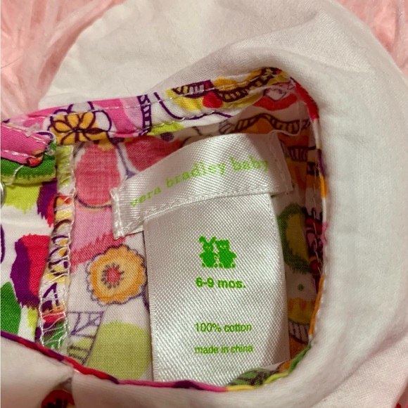 Vera Bradley Baby Dress with Bloomers in Clementine Size 6-9 months - Picture 4 of 7